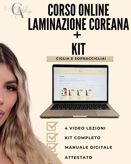 KIT LAMINAZIONE + CORSO ONLINE
