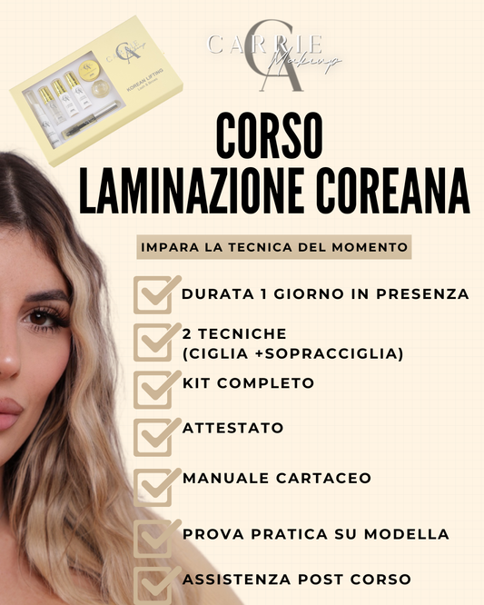 CORSO LAMINAZIONE COREANA